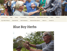 Tablet Screenshot of blueboyherbs.com